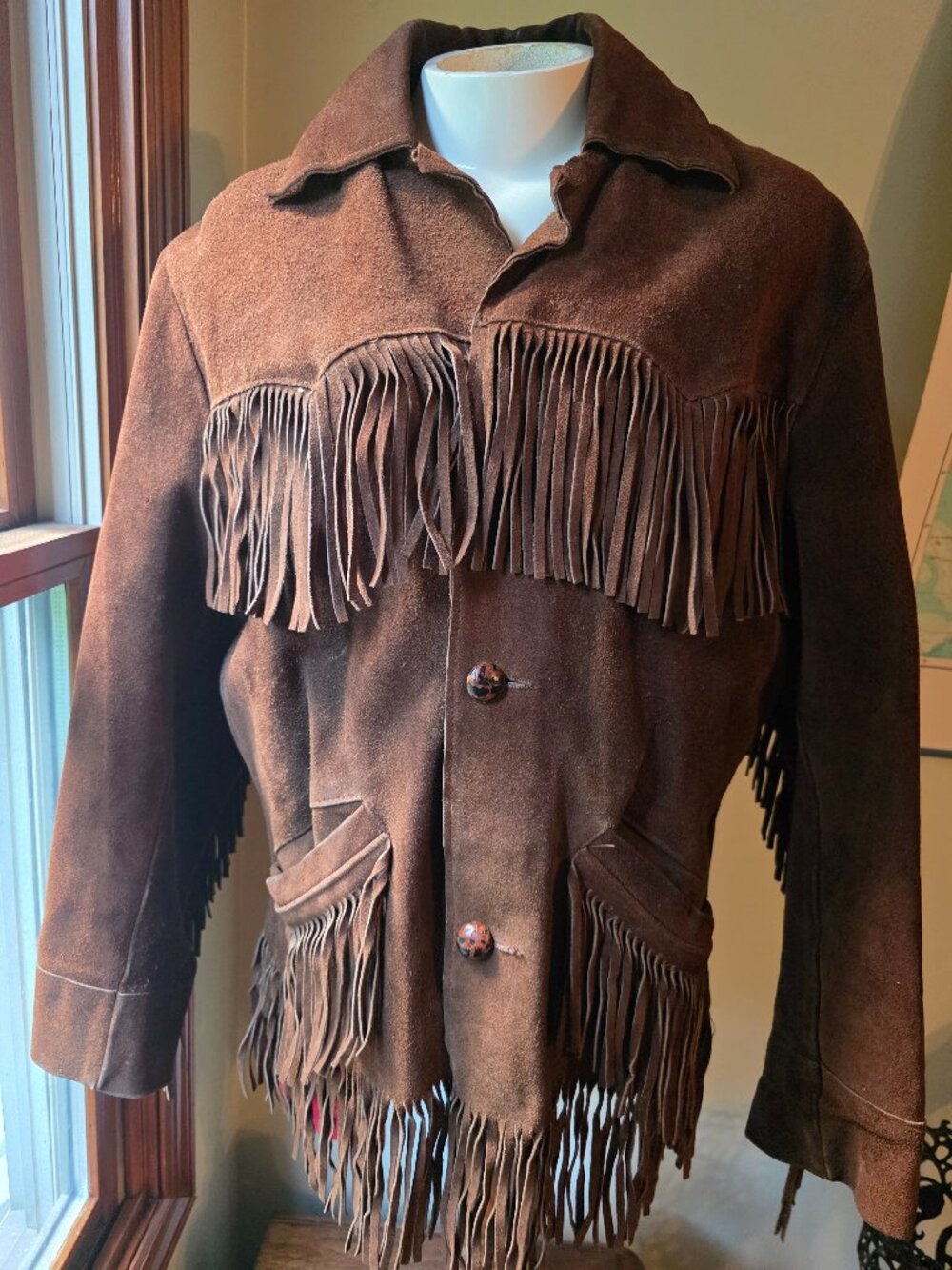 Vintage Western Suede Leather Jacket